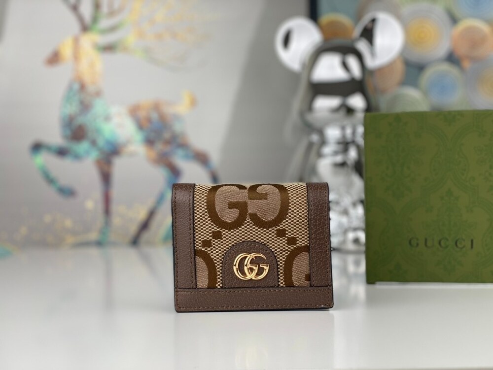 Gucci GG Marmont Jumbo GG Compact Wallet